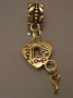 Подвеска сердце с ключиком #00970