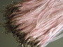 Шнурок двойной с органзой розовый  #00693/8
