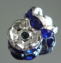 Рондели 8мм синие  кристаллы #02081