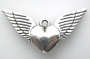 Подвеска Сердце с крыльями  #02004