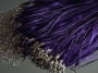 Шнурок двойной с органзой фиолетовый #01634/7